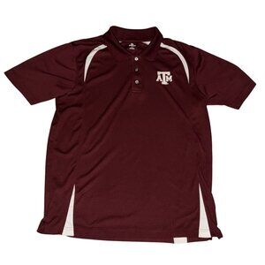Texas A&M Aggies Gold Polo Shirt Mens LARGE 42/44